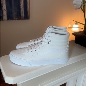 Vans White High-Top Skate Sneakers